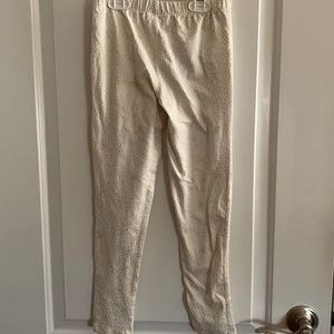 Juicy White and Gold Speckled Leggings